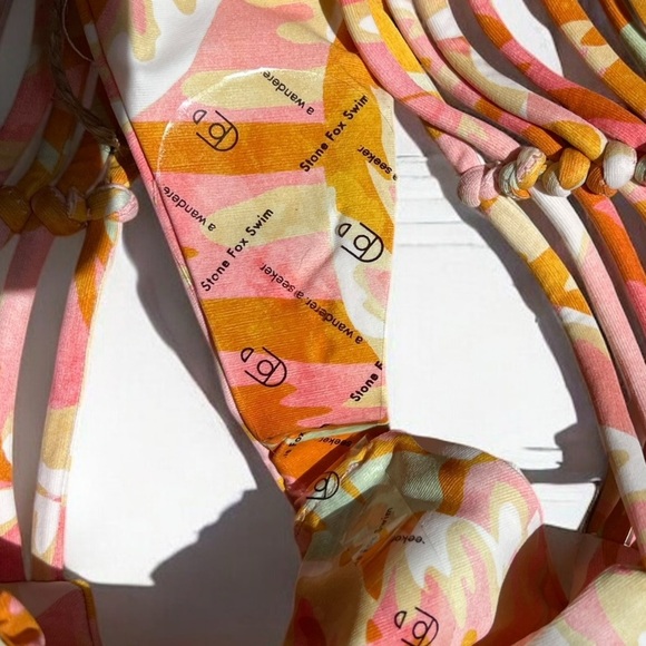 🌻NEW w.tags! Stone Fox Swim Hot Tropix Bikini Set Size XS - Picture 9 of 16